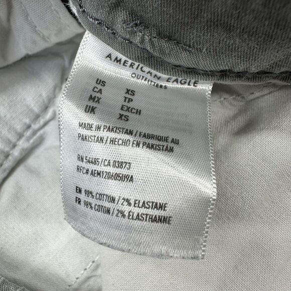 American Eagle Pants Women XS Green Camo Jogger Next Level Flex Drawstring Chino - Picture 5 of 10